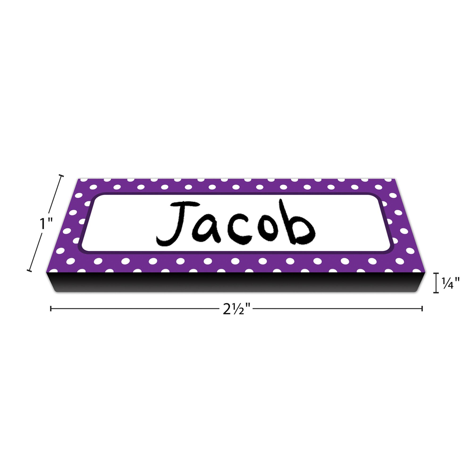 Teacher Created Resources® Polka Dots Magnetic Labels, 2 Packs of 30